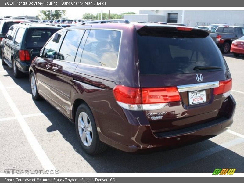 Dark Cherry Pearl / Beige 2010 Honda Odyssey Touring