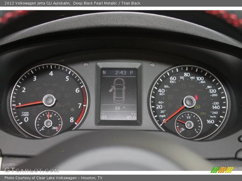 Deep Black Pearl Metallic / Titan Black 2013 Volkswagen Jetta GLI Autobahn