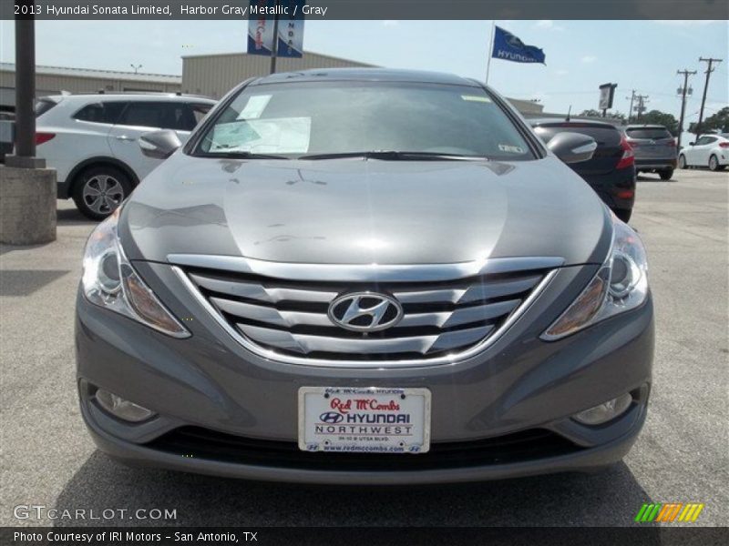 Harbor Gray Metallic / Gray 2013 Hyundai Sonata Limited