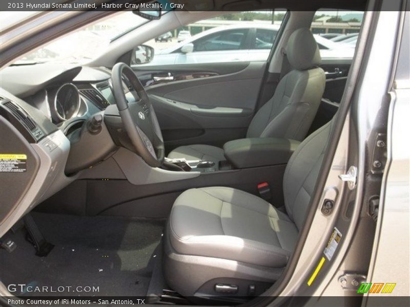 Harbor Gray Metallic / Gray 2013 Hyundai Sonata Limited