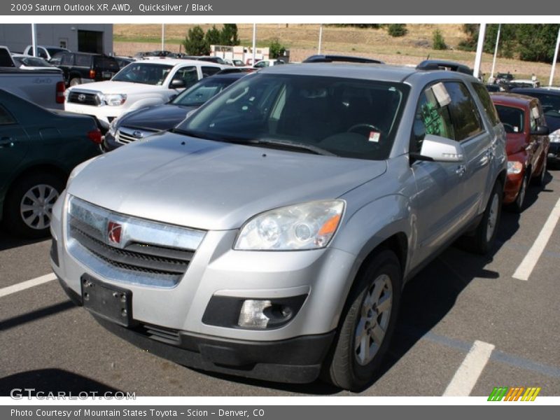 Quicksilver / Black 2009 Saturn Outlook XR AWD