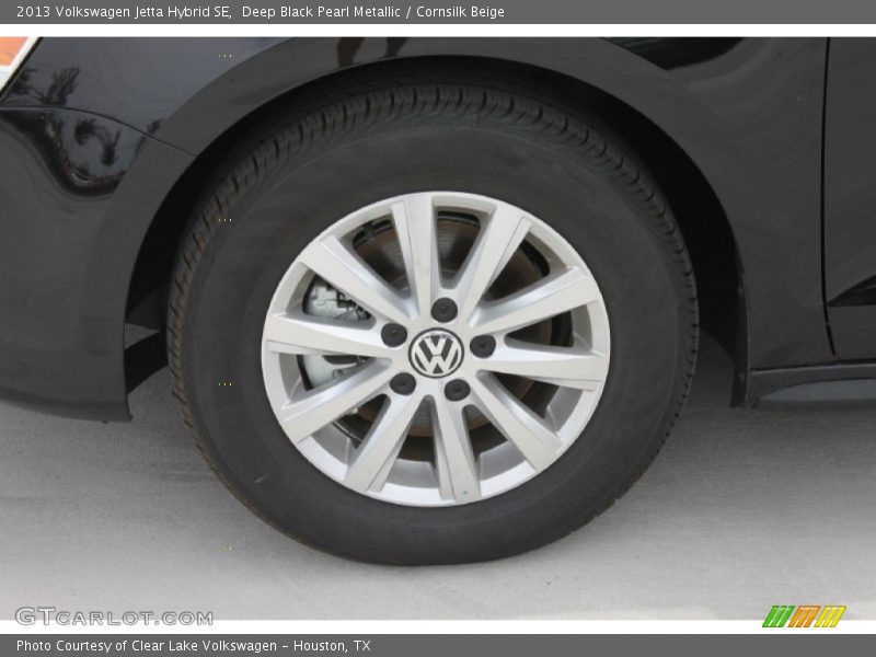 Deep Black Pearl Metallic / Cornsilk Beige 2013 Volkswagen Jetta Hybrid SE