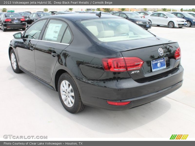 Deep Black Pearl Metallic / Cornsilk Beige 2013 Volkswagen Jetta Hybrid SE