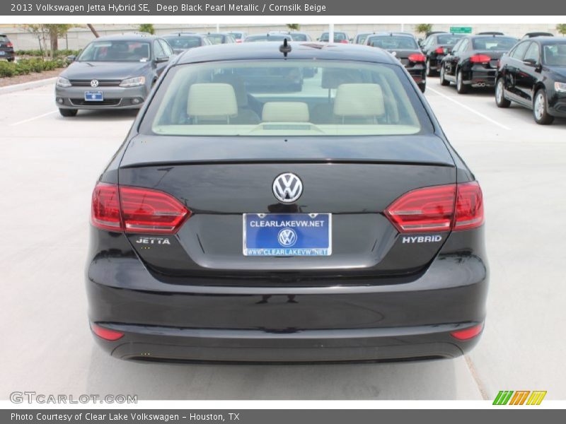 Deep Black Pearl Metallic / Cornsilk Beige 2013 Volkswagen Jetta Hybrid SE