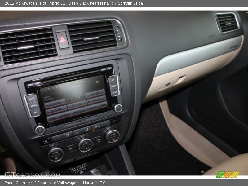 Deep Black Pearl Metallic / Cornsilk Beige 2013 Volkswagen Jetta Hybrid SE