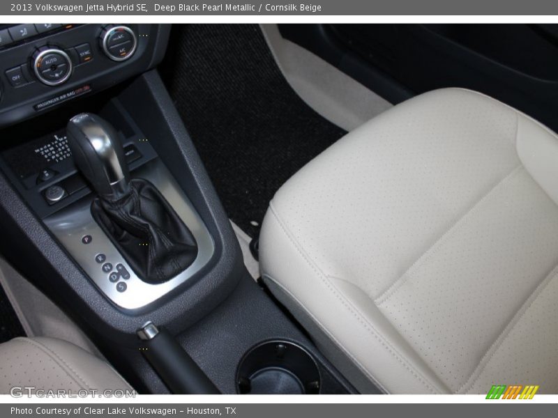 Deep Black Pearl Metallic / Cornsilk Beige 2013 Volkswagen Jetta Hybrid SE