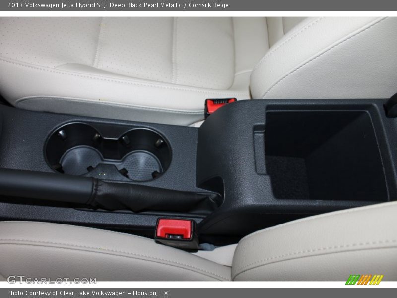 Deep Black Pearl Metallic / Cornsilk Beige 2013 Volkswagen Jetta Hybrid SE