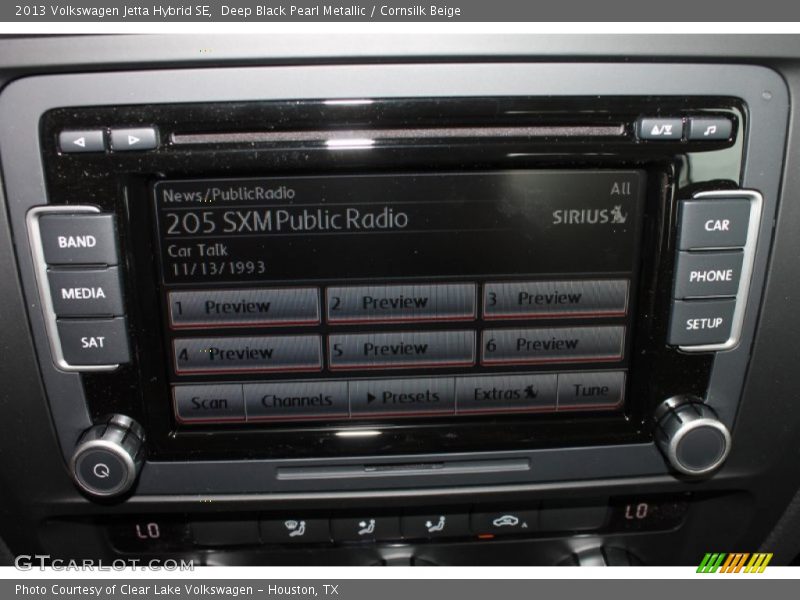 Deep Black Pearl Metallic / Cornsilk Beige 2013 Volkswagen Jetta Hybrid SE