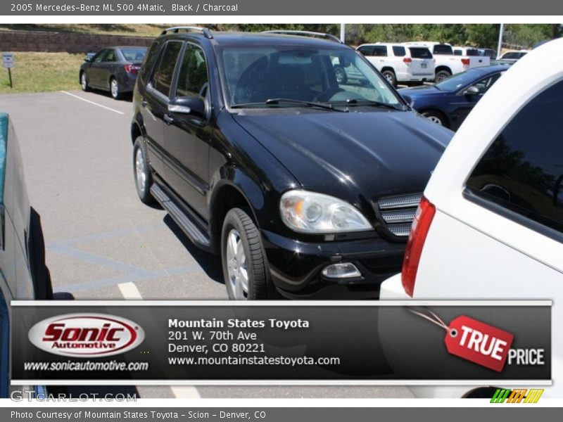 Black / Charcoal 2005 Mercedes-Benz ML 500 4Matic