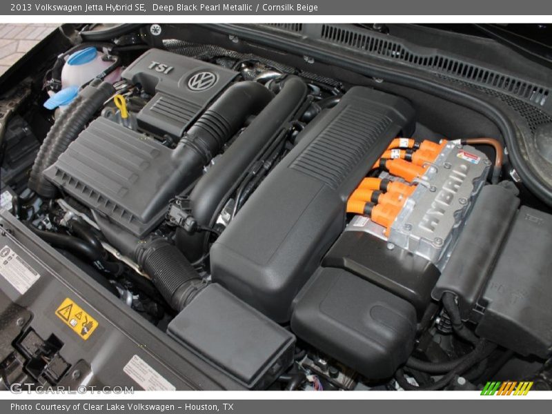 Deep Black Pearl Metallic / Cornsilk Beige 2013 Volkswagen Jetta Hybrid SE