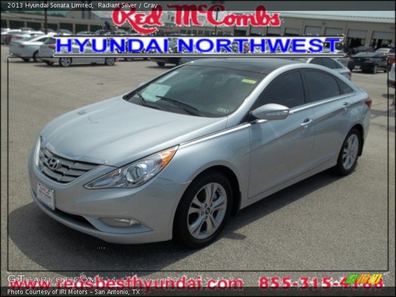 Radiant Silver / Gray 2013 Hyundai Sonata Limited