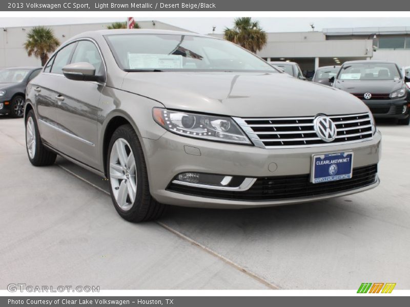 Light Brown Metallic / Desert Beige/Black 2013 Volkswagen CC Sport