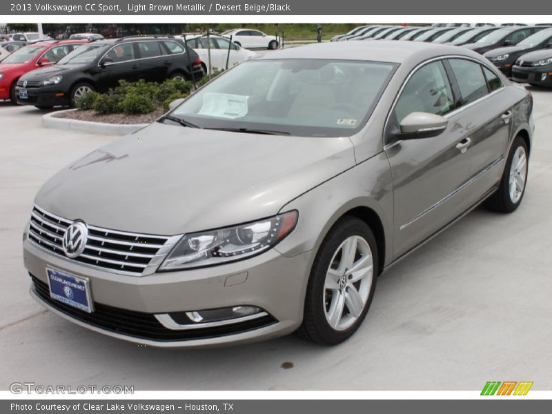 Light Brown Metallic / Desert Beige/Black 2013 Volkswagen CC Sport