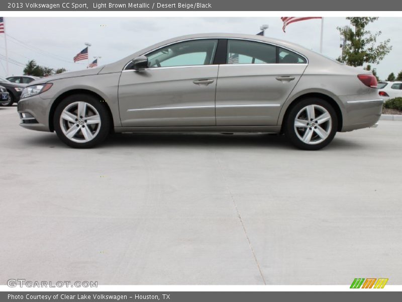 Light Brown Metallic / Desert Beige/Black 2013 Volkswagen CC Sport