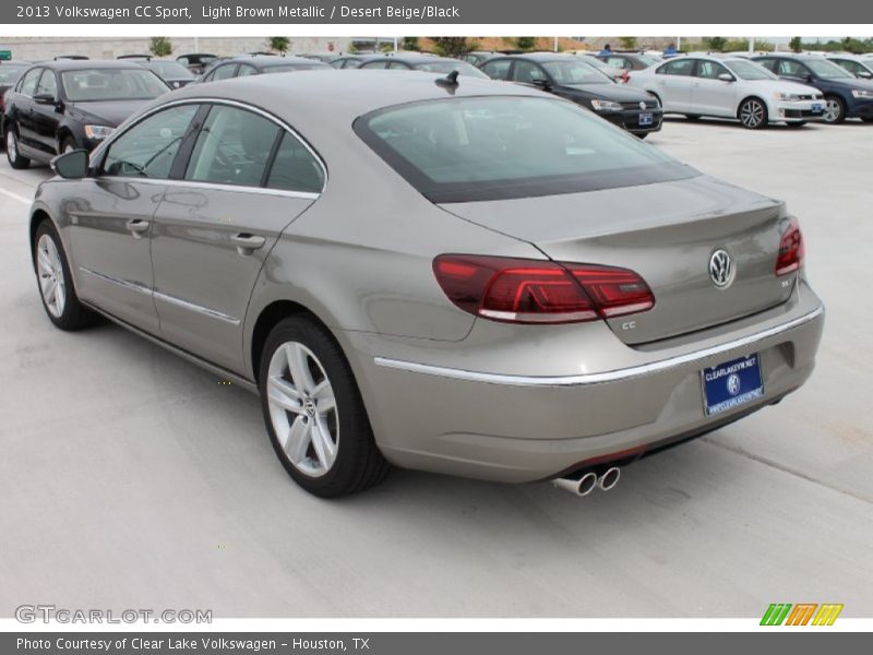 Light Brown Metallic / Desert Beige/Black 2013 Volkswagen CC Sport