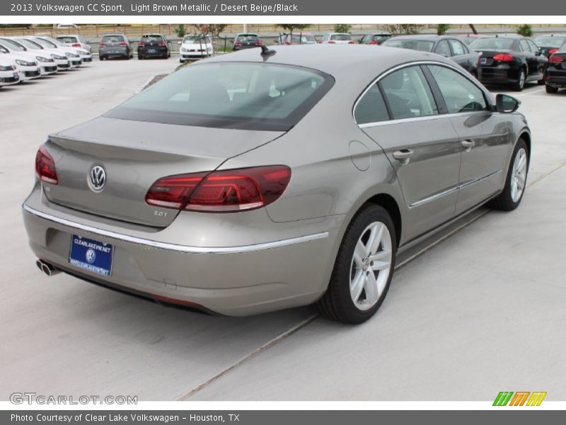 Light Brown Metallic / Desert Beige/Black 2013 Volkswagen CC Sport
