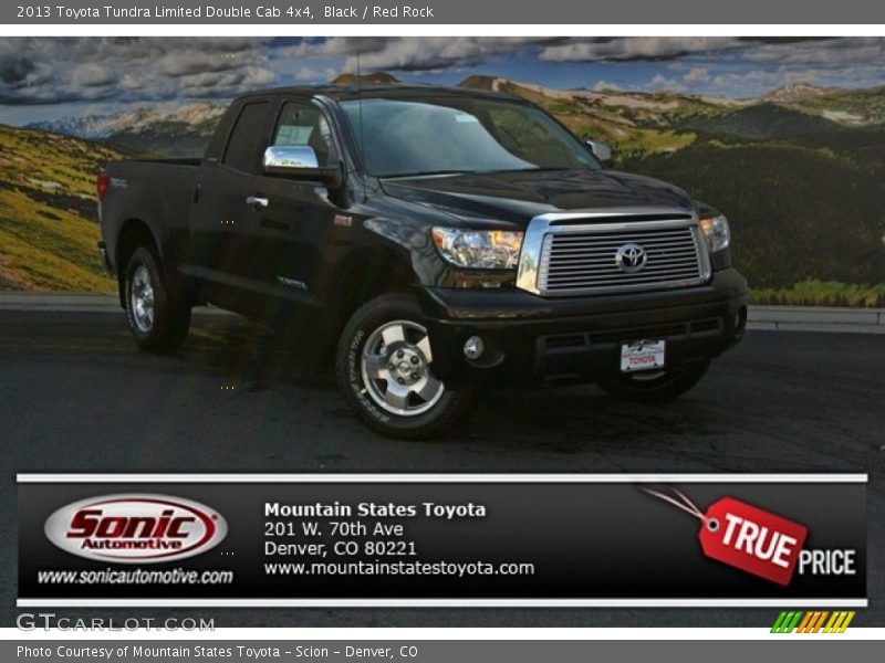Black / Red Rock 2013 Toyota Tundra Limited Double Cab 4x4