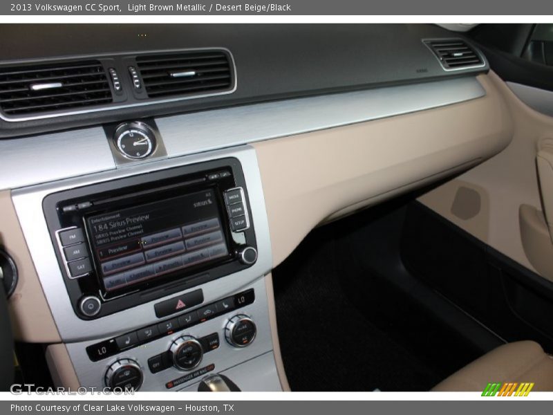 Light Brown Metallic / Desert Beige/Black 2013 Volkswagen CC Sport