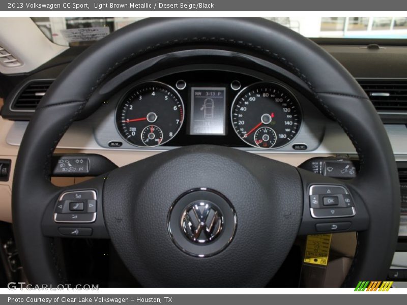 Light Brown Metallic / Desert Beige/Black 2013 Volkswagen CC Sport
