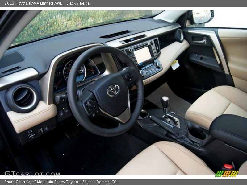 Black / Beige 2013 Toyota RAV4 Limited AWD