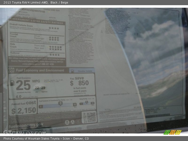 Black / Beige 2013 Toyota RAV4 Limited AWD