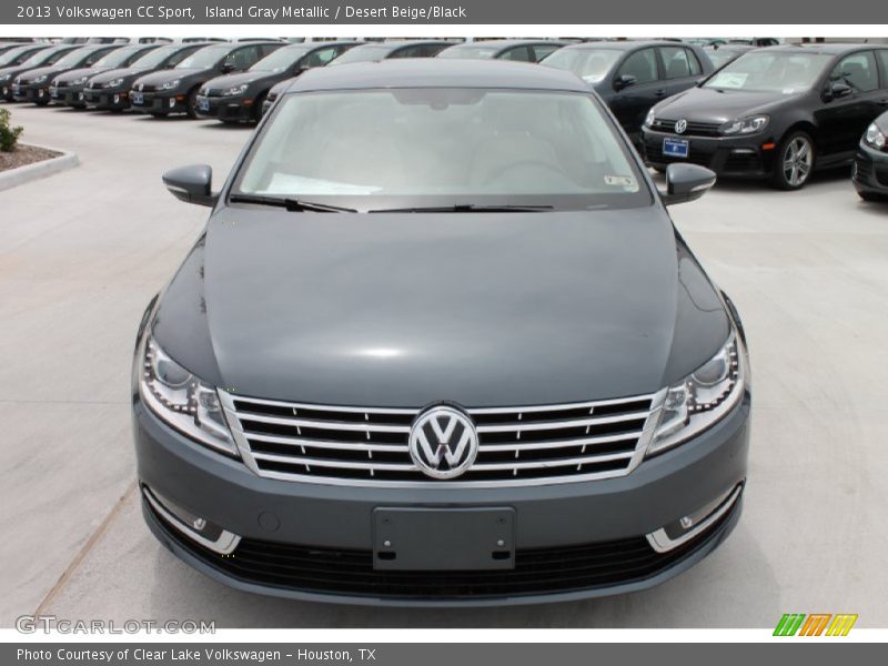 Island Gray Metallic / Desert Beige/Black 2013 Volkswagen CC Sport