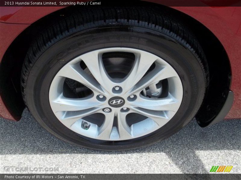 Sparkling Ruby / Camel 2013 Hyundai Sonata Limited