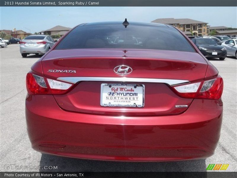 Sparkling Ruby / Camel 2013 Hyundai Sonata Limited