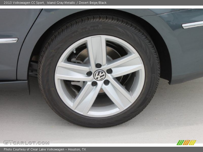 Island Gray Metallic / Desert Beige/Black 2013 Volkswagen CC Sport