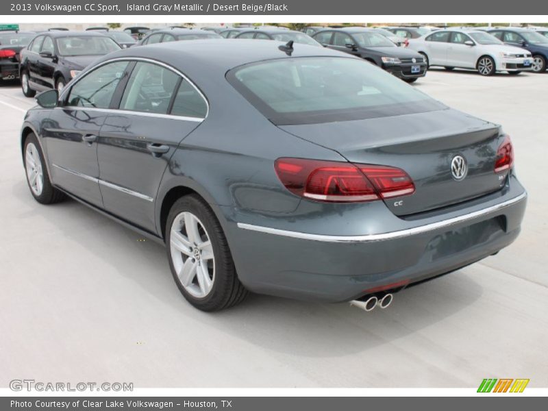 Island Gray Metallic / Desert Beige/Black 2013 Volkswagen CC Sport