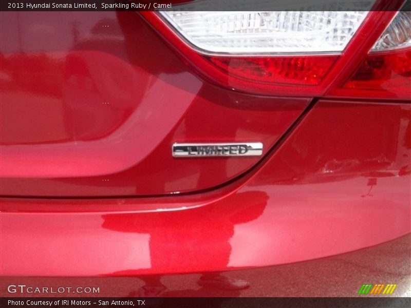 Sparkling Ruby / Camel 2013 Hyundai Sonata Limited