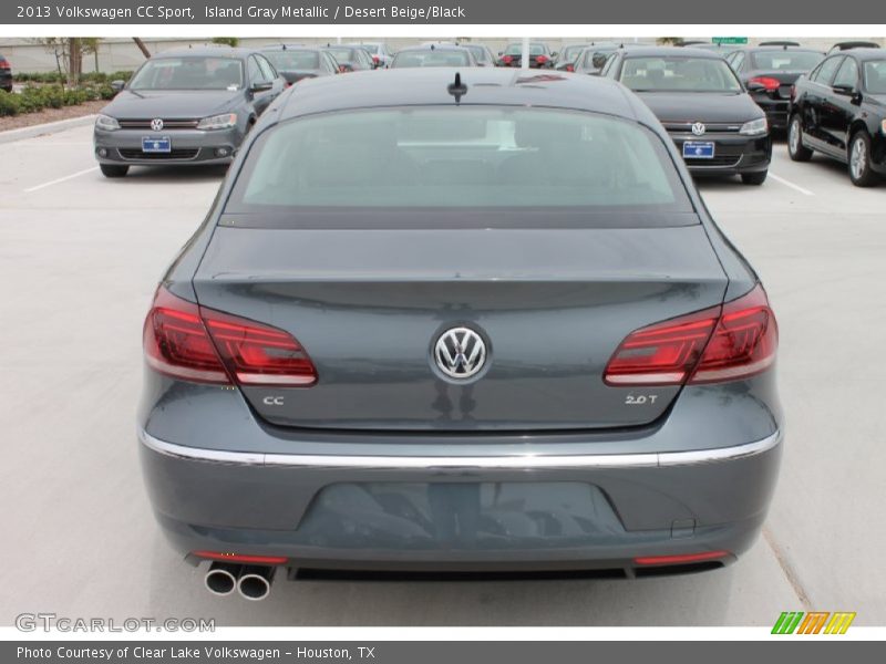 Island Gray Metallic / Desert Beige/Black 2013 Volkswagen CC Sport