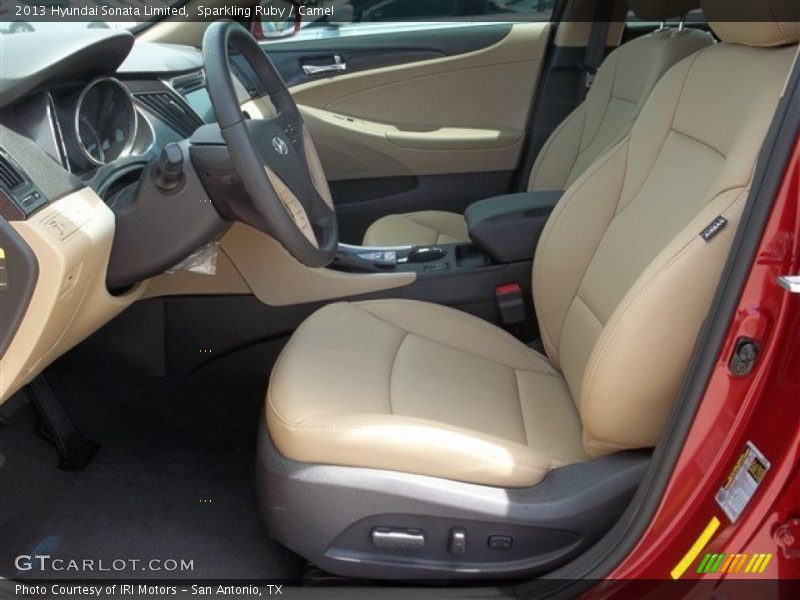 Sparkling Ruby / Camel 2013 Hyundai Sonata Limited