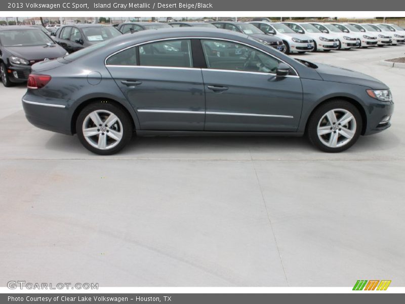 Island Gray Metallic / Desert Beige/Black 2013 Volkswagen CC Sport