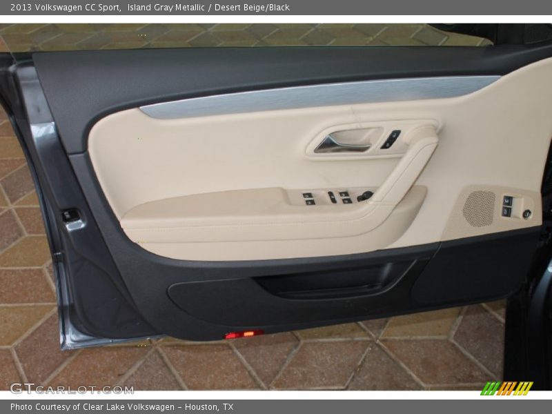 Island Gray Metallic / Desert Beige/Black 2013 Volkswagen CC Sport