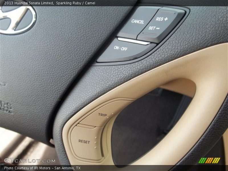 Sparkling Ruby / Camel 2013 Hyundai Sonata Limited