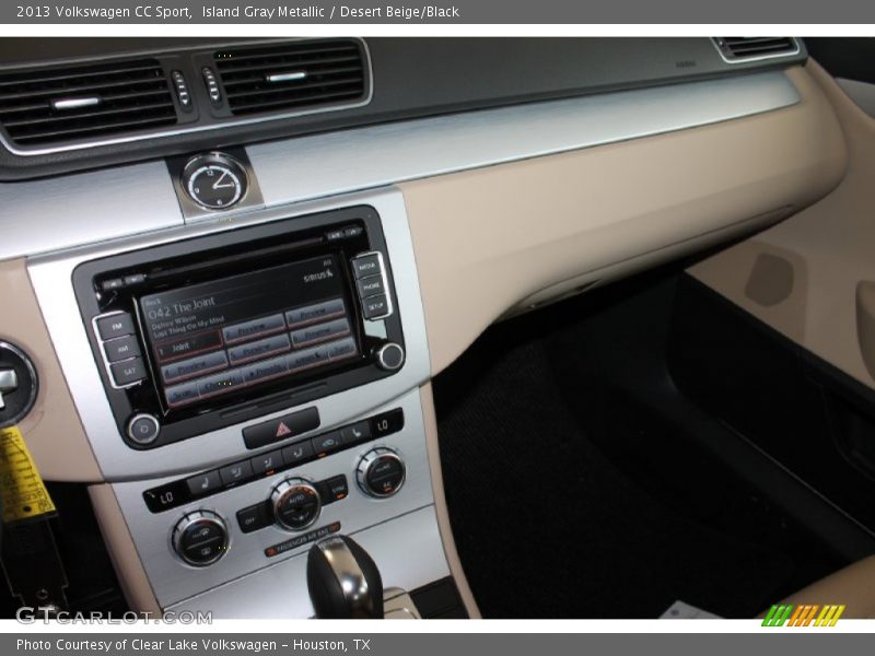Island Gray Metallic / Desert Beige/Black 2013 Volkswagen CC Sport