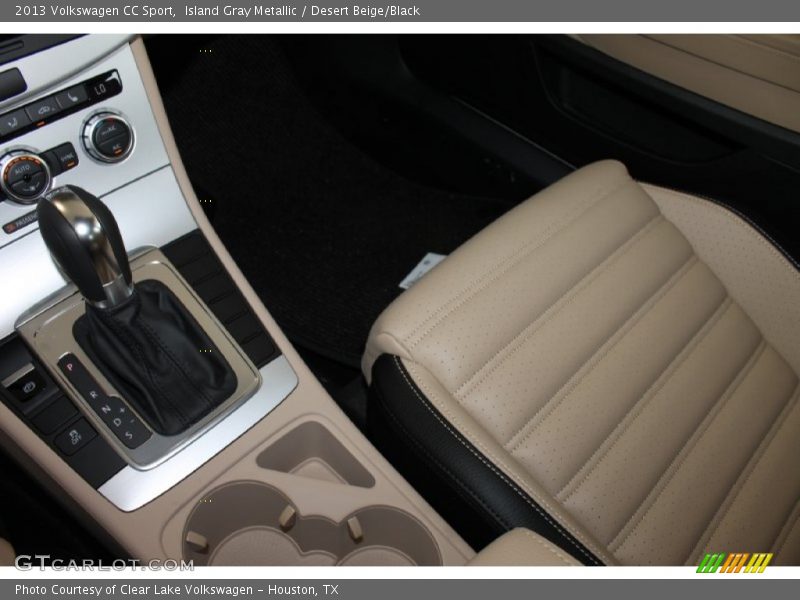 Island Gray Metallic / Desert Beige/Black 2013 Volkswagen CC Sport