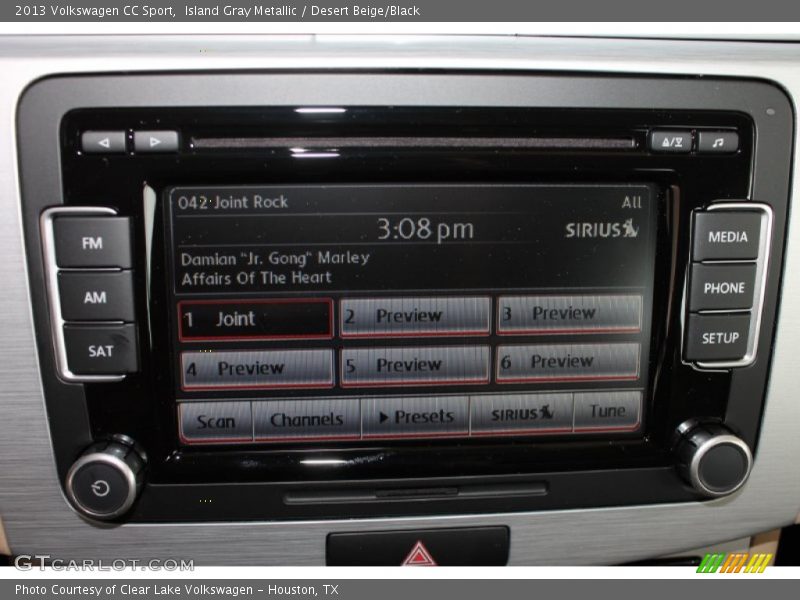 Island Gray Metallic / Desert Beige/Black 2013 Volkswagen CC Sport