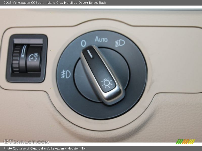 Island Gray Metallic / Desert Beige/Black 2013 Volkswagen CC Sport