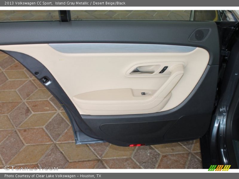 Island Gray Metallic / Desert Beige/Black 2013 Volkswagen CC Sport