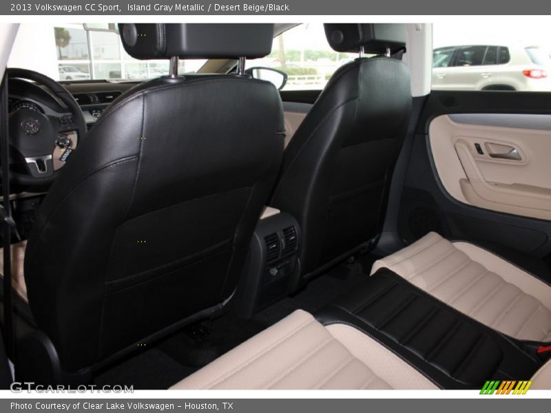 Island Gray Metallic / Desert Beige/Black 2013 Volkswagen CC Sport