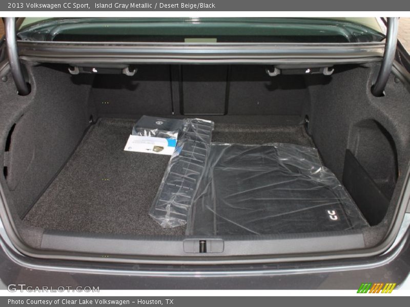 Island Gray Metallic / Desert Beige/Black 2013 Volkswagen CC Sport