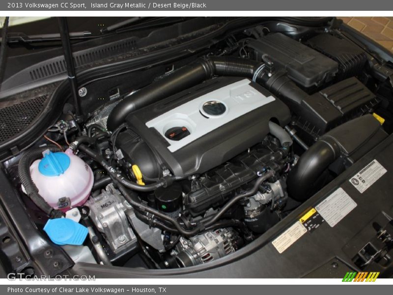 Island Gray Metallic / Desert Beige/Black 2013 Volkswagen CC Sport