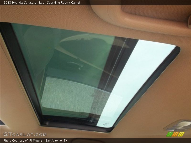 Sparkling Ruby / Camel 2013 Hyundai Sonata Limited
