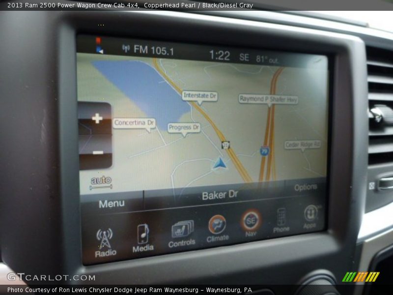 Navigation of 2013 2500 Power Wagon Crew Cab 4x4