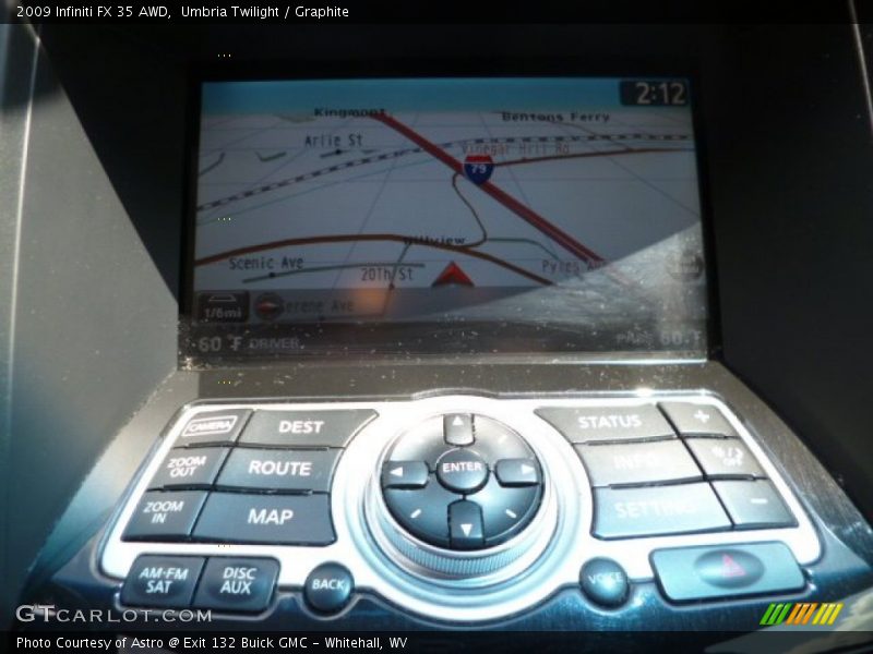 Navigation of 2009 FX 35 AWD