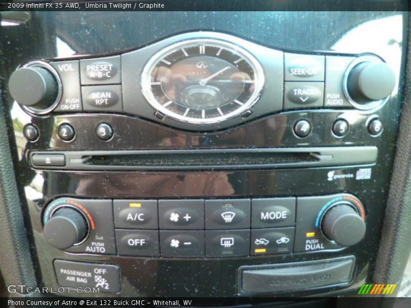Controls of 2009 FX 35 AWD