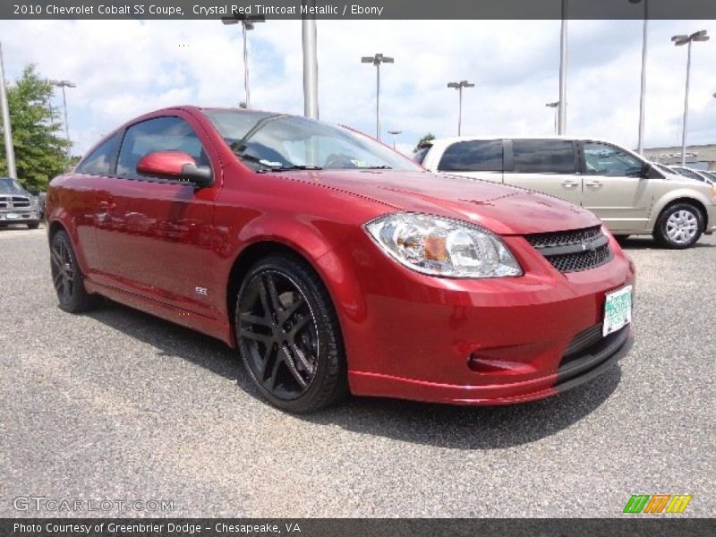 Crystal Red Tintcoat Metallic / Ebony 2010 Chevrolet Cobalt SS Coupe