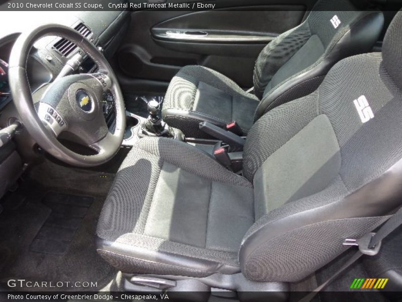 Front Seat of 2010 Cobalt SS Coupe